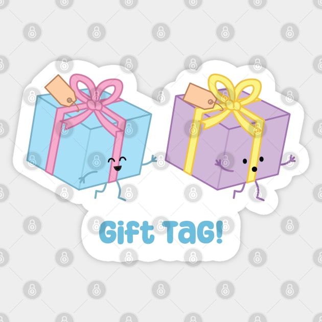 Gift Tag! | by queenie's cards Sticker by queenie's cards